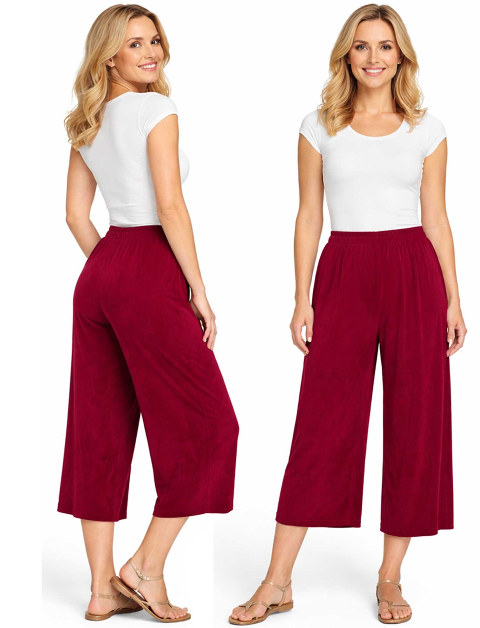 The Magic Scarf Company - Wholesale Pants - Women's - 1248 - Slinky TravelWear Capris22