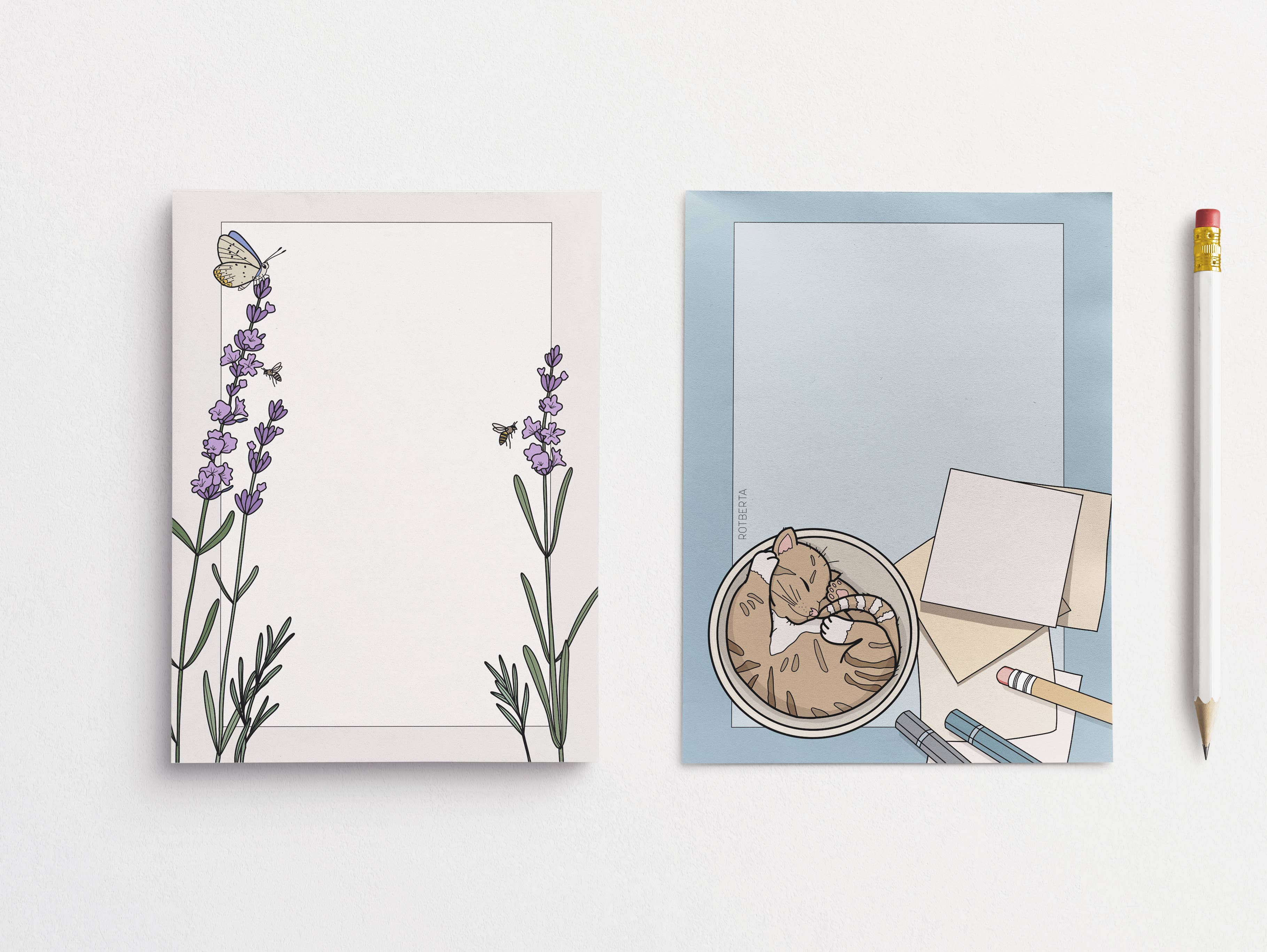 Rotberta - Vente Blocs-notes - Bloc-notes magnétique DIN A7, vert, motif prairie4