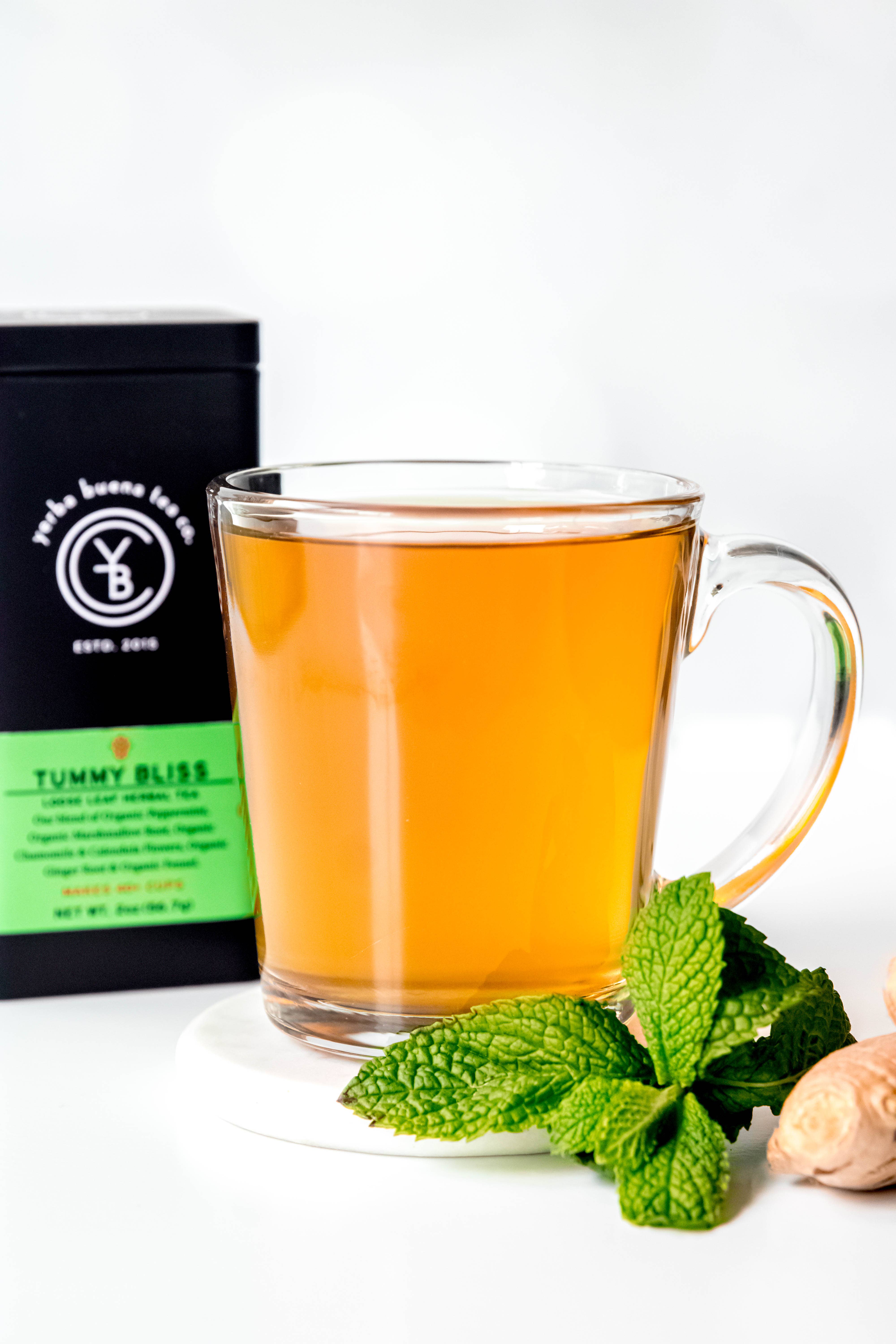 Yerba Buena Tea Co. - Wholesale Loose Tea - Tummy Bliss | Organic Digestive Tea | Mint & Ginger2