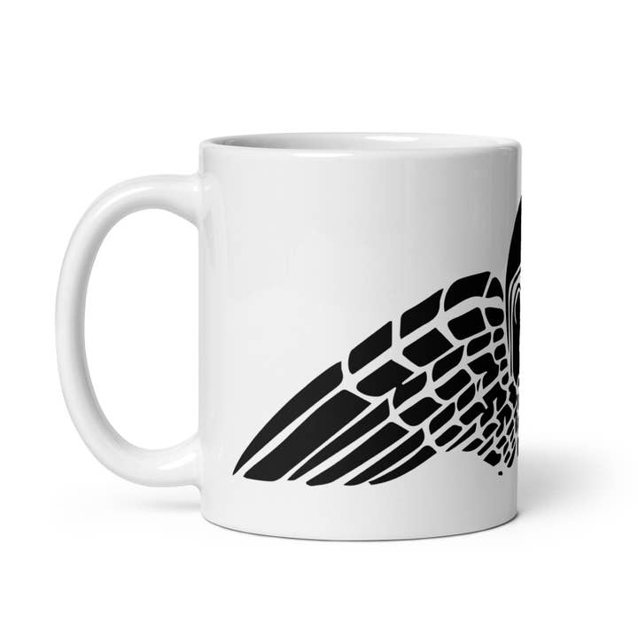 Bellavance Ink - Wholesale Coffee Mug - Coffee Mug With Winged Skull Cafe Racer Helmet5