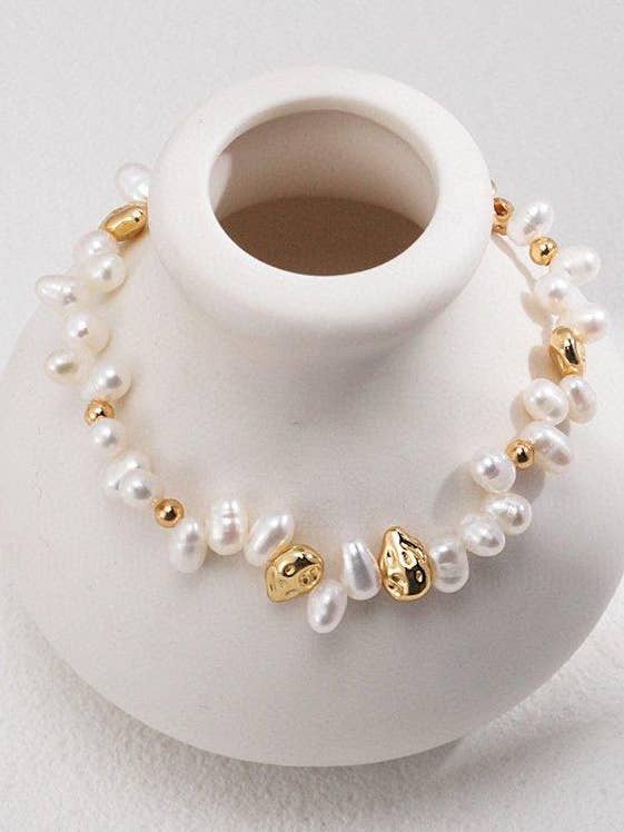 Bracelet en perles baroques ALEXANDRA Statement pour la vente par ZEN&CO Studio