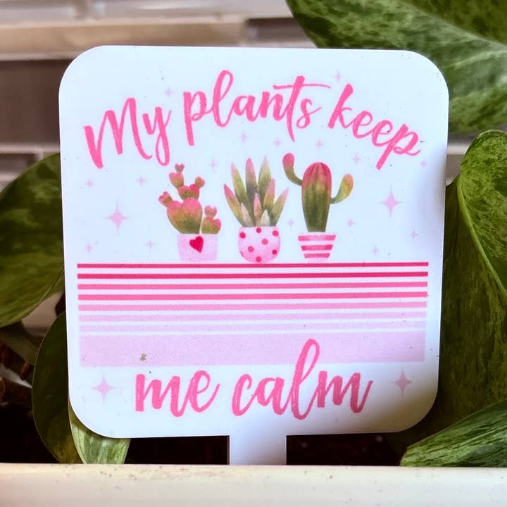 CALM PLANTS | plant marker, garden label, plant accessory for wholesale by Ninestyles