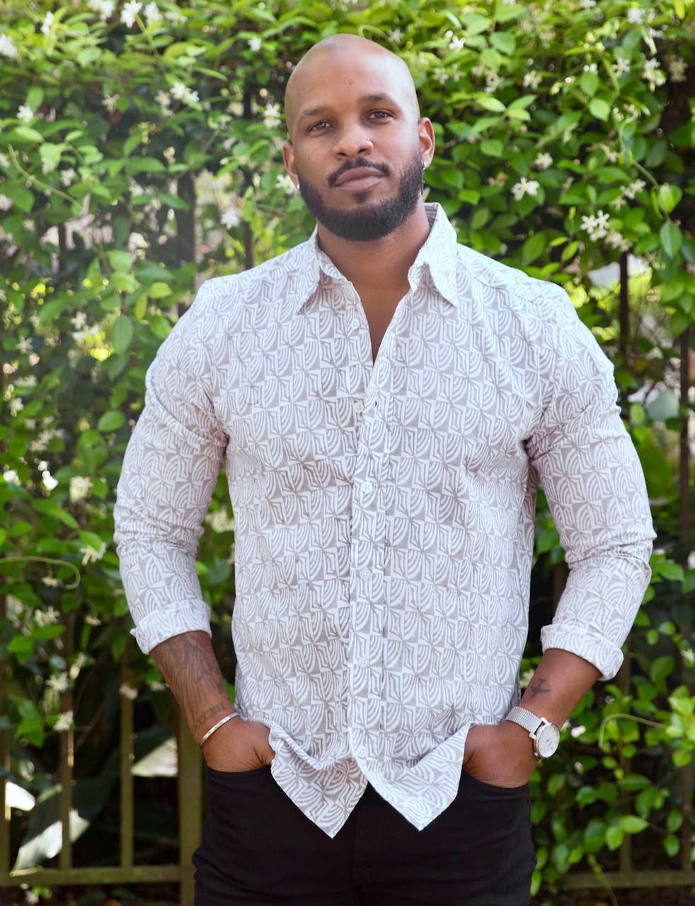 Passion Lilie - Wholesale Button Down Shirt - Men's - Campbell Men's Button Down Shirt7