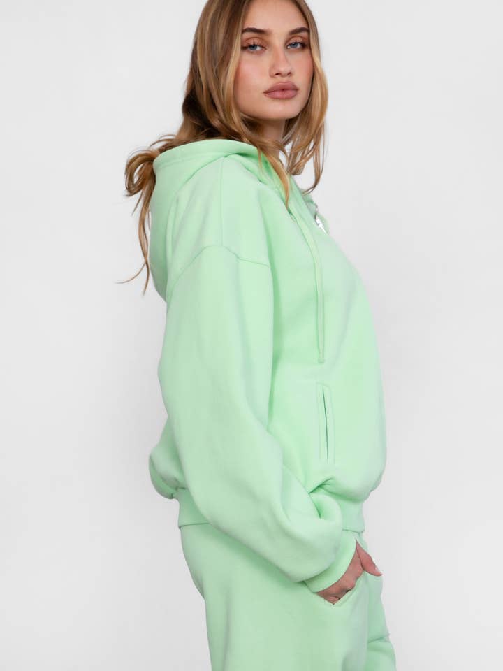 TICTOC - Wholesale Hoodie – Women's - UNIVERSITY Plush Fleece Loose Fit Zip Up Hoodie With Pockets33
