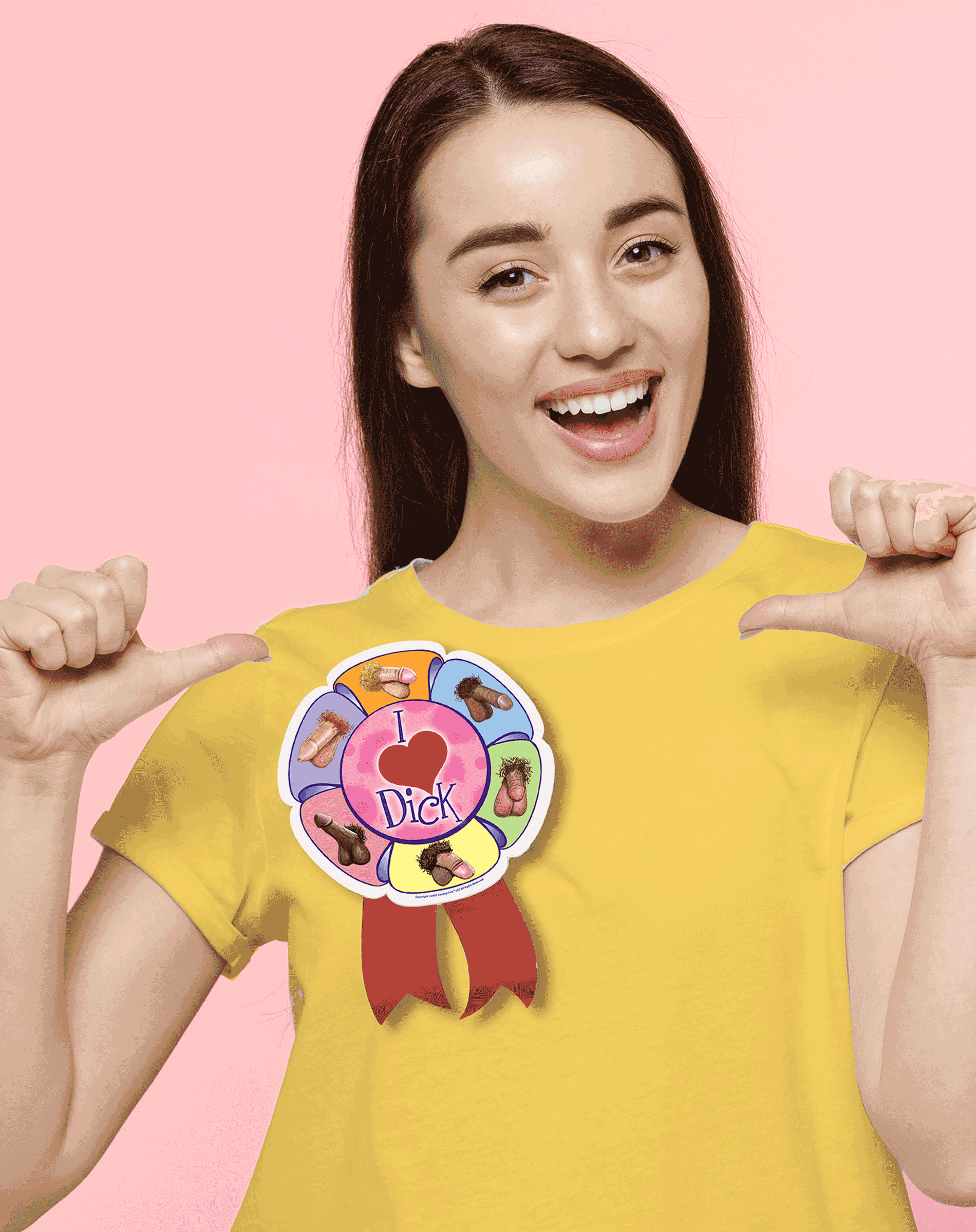 Little Genie Productions - Vente Cadeaux pour invités - Pin's Fête J'aime le Zizi Sale1