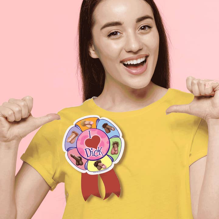 Little Genie Productions - Vente Cadeaux pour invités - Pin's Fête J'aime le Zizi Sale1