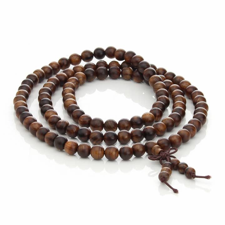 UniArt - Venta al por mayor Collar de cuentas de oración - Japa Mala De Madera De Sándalo