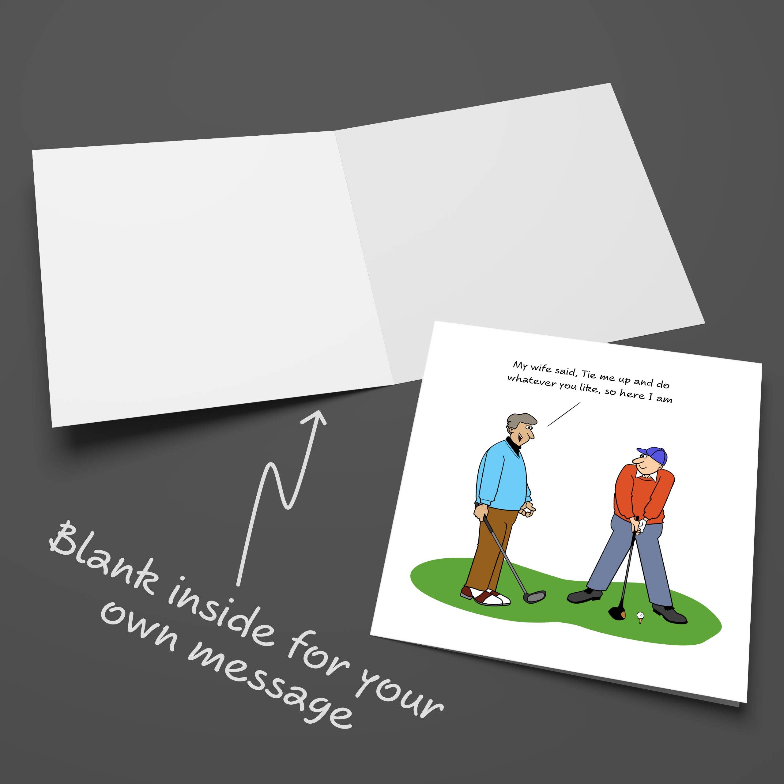 Swizzoo Cards – wholesale Birthday card – Funny Golf Birthday Card for Husband Dad Boyfriend Brother Son Male Friend Him 30th 40th 50th3
