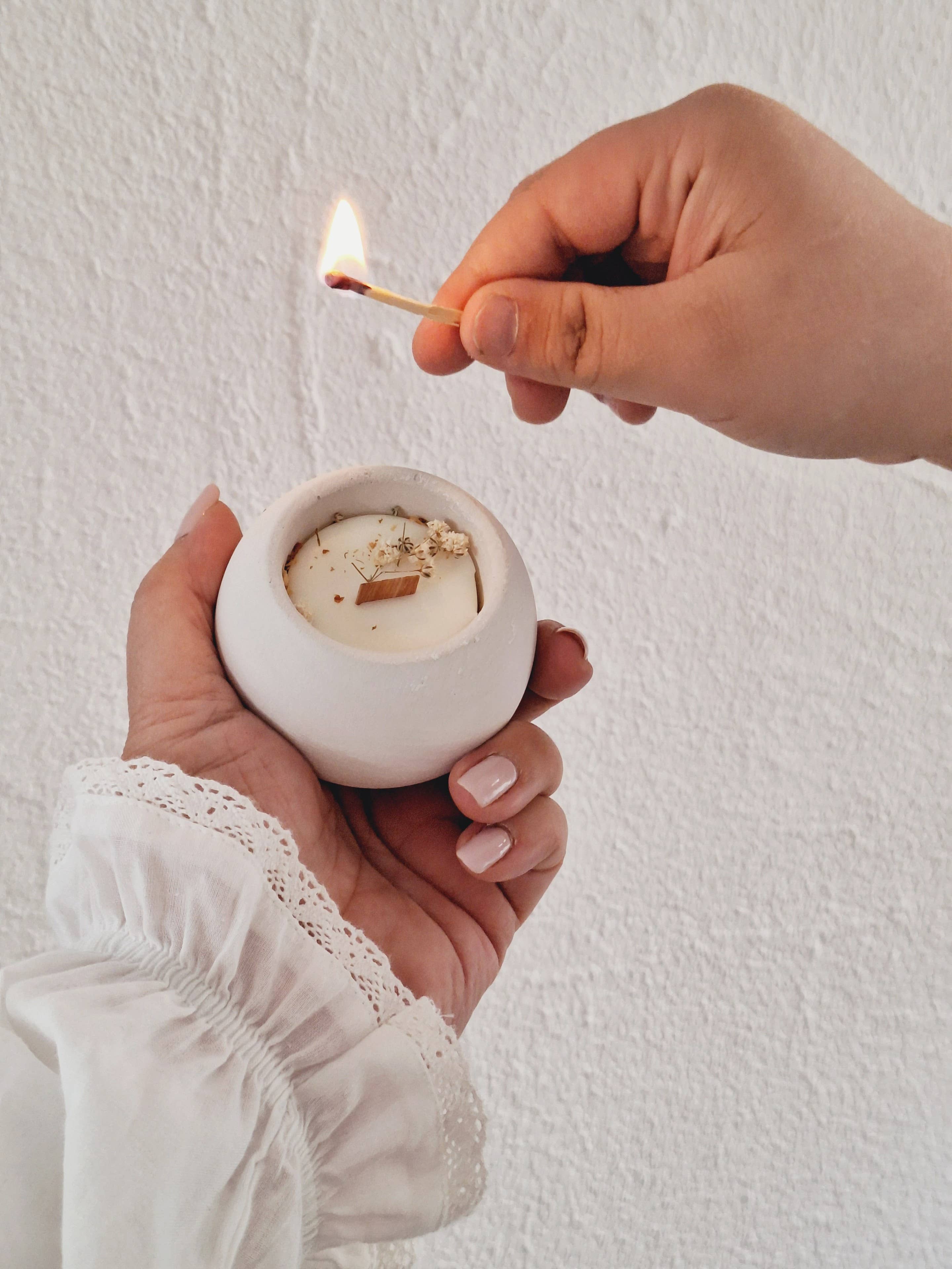 Your Nice Things - Candles - - Wholesale Jar/filled candle - Soybean candle round ylang-ylang and jasmine cement jar7