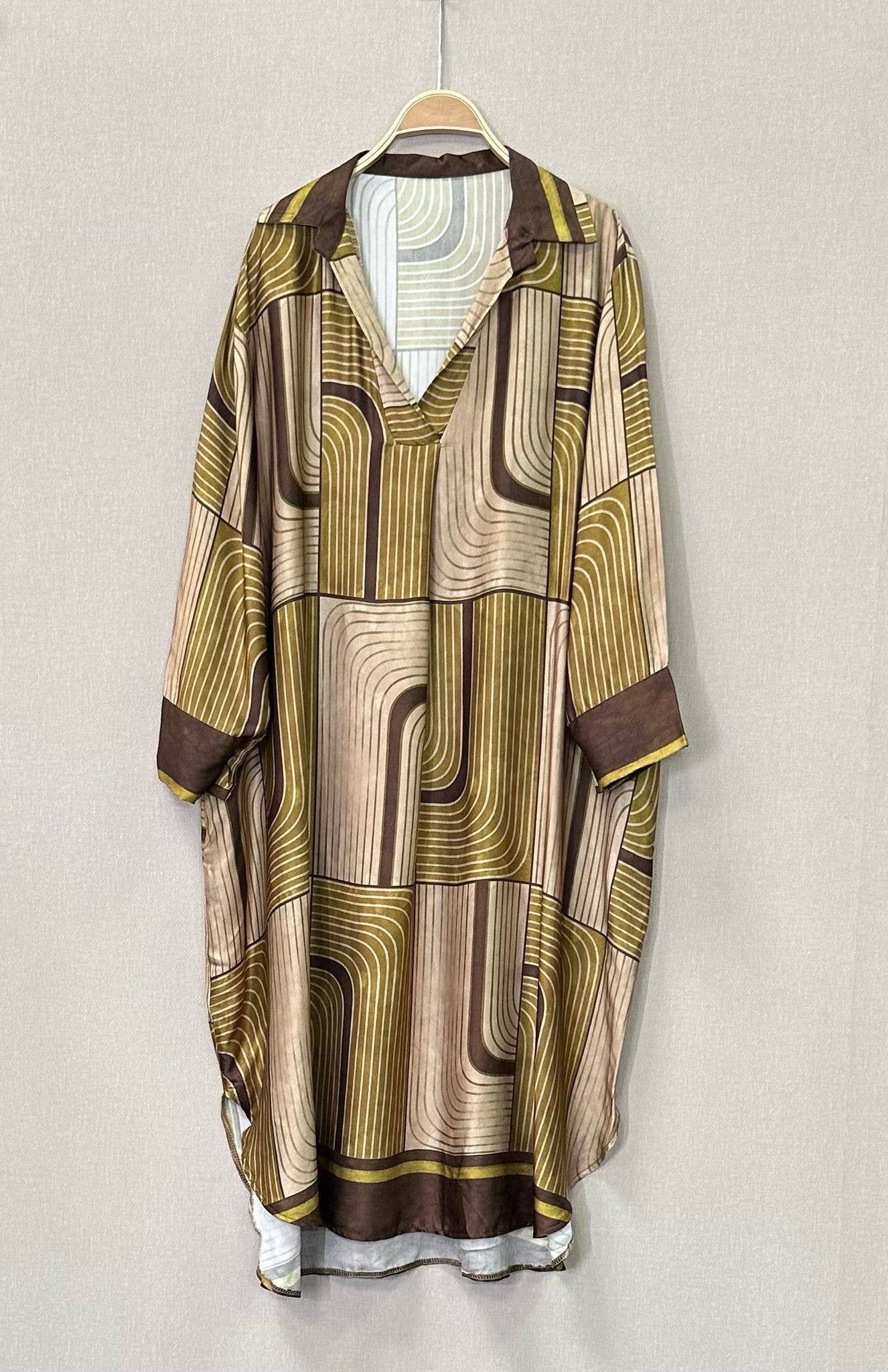 SWEET MAGIC MODA Y COMPLEMENTOS - Vendita all'ingrosso Vestito - Donna - ABITO TAGLIO AMPIO VISCOSA E SETA2