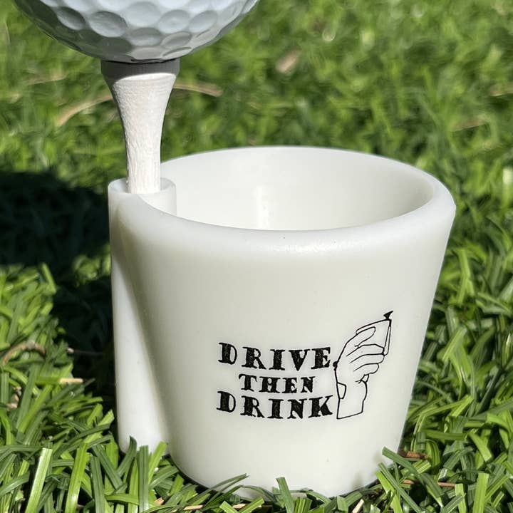 YourTeeShot - Vendita all'ingrosso Regalo divertente/originale - Nuovo articolo regalo/promozionale per il golf - Edizione «Drive Then Drink»