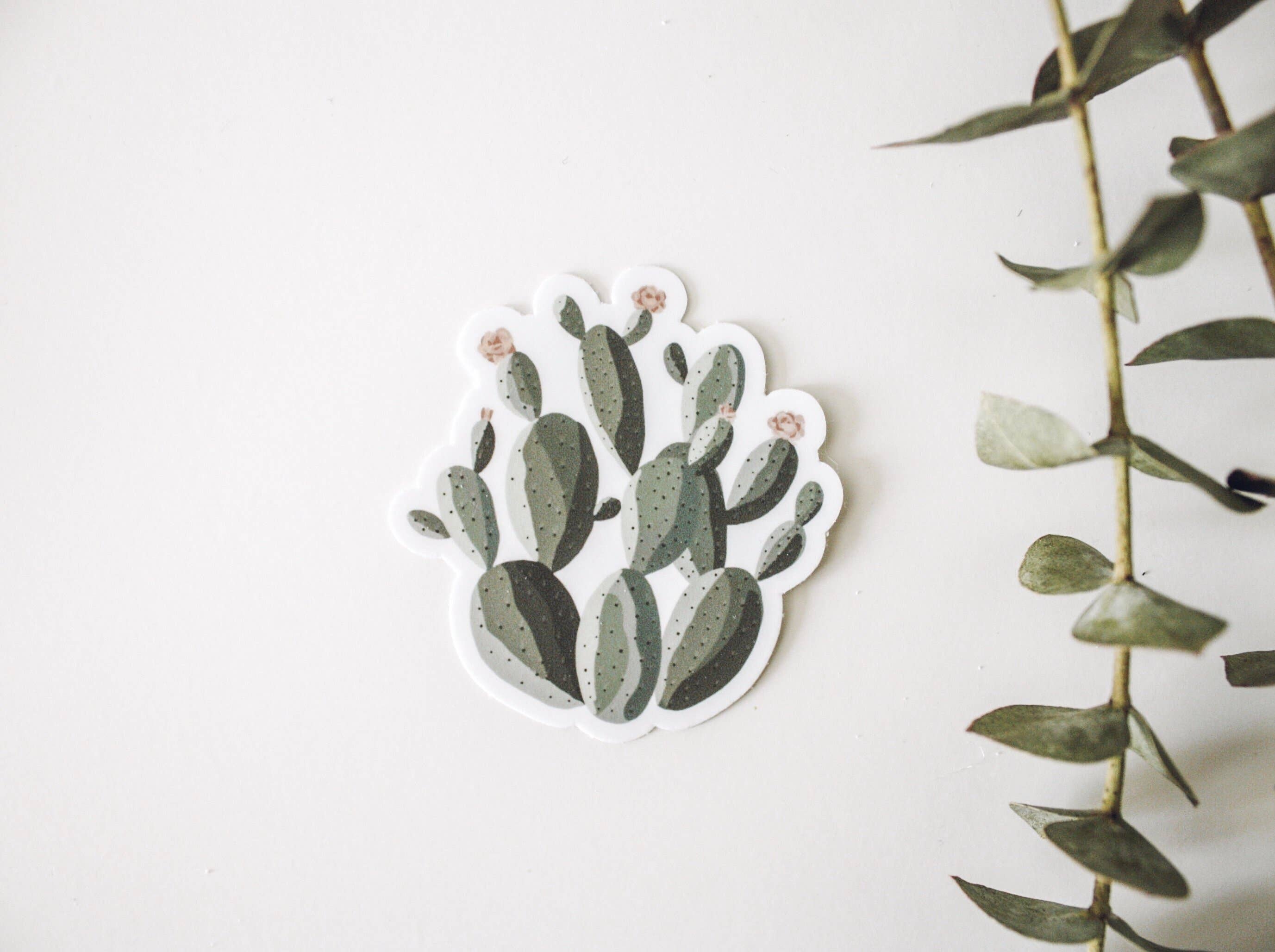 Jess' Paper Co. - Wholesale Sticker - Prickly Pear Cactus Sticker3