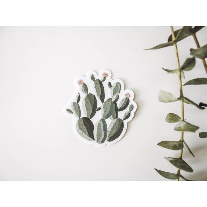 Jess' Paper Co. - Wholesale Sticker - Prickly Pear Cactus Sticker3