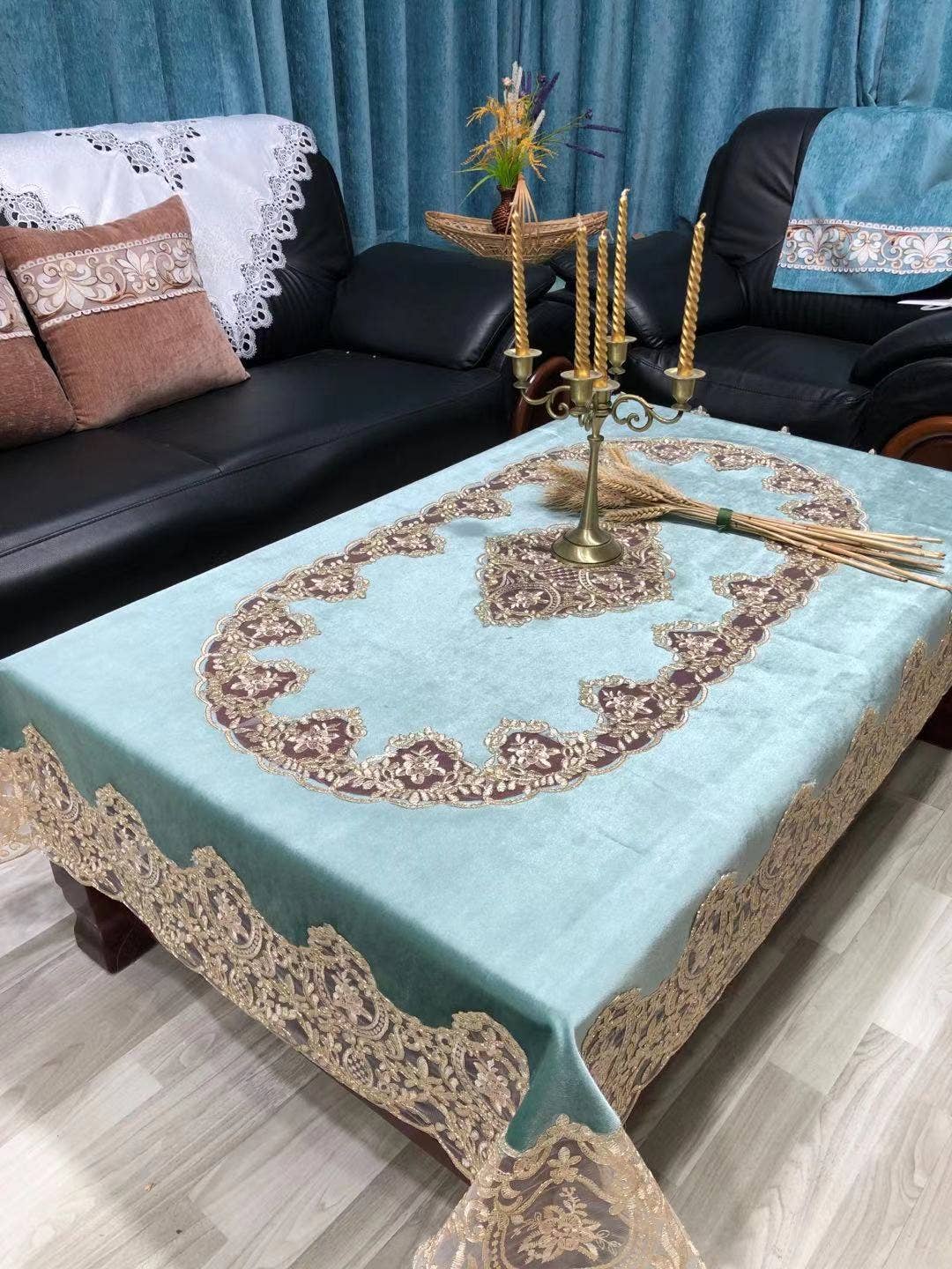 Ole – Engroshandel Dug – 135 * 180 CM Europæisk Stil Blonder Dug MIS08974