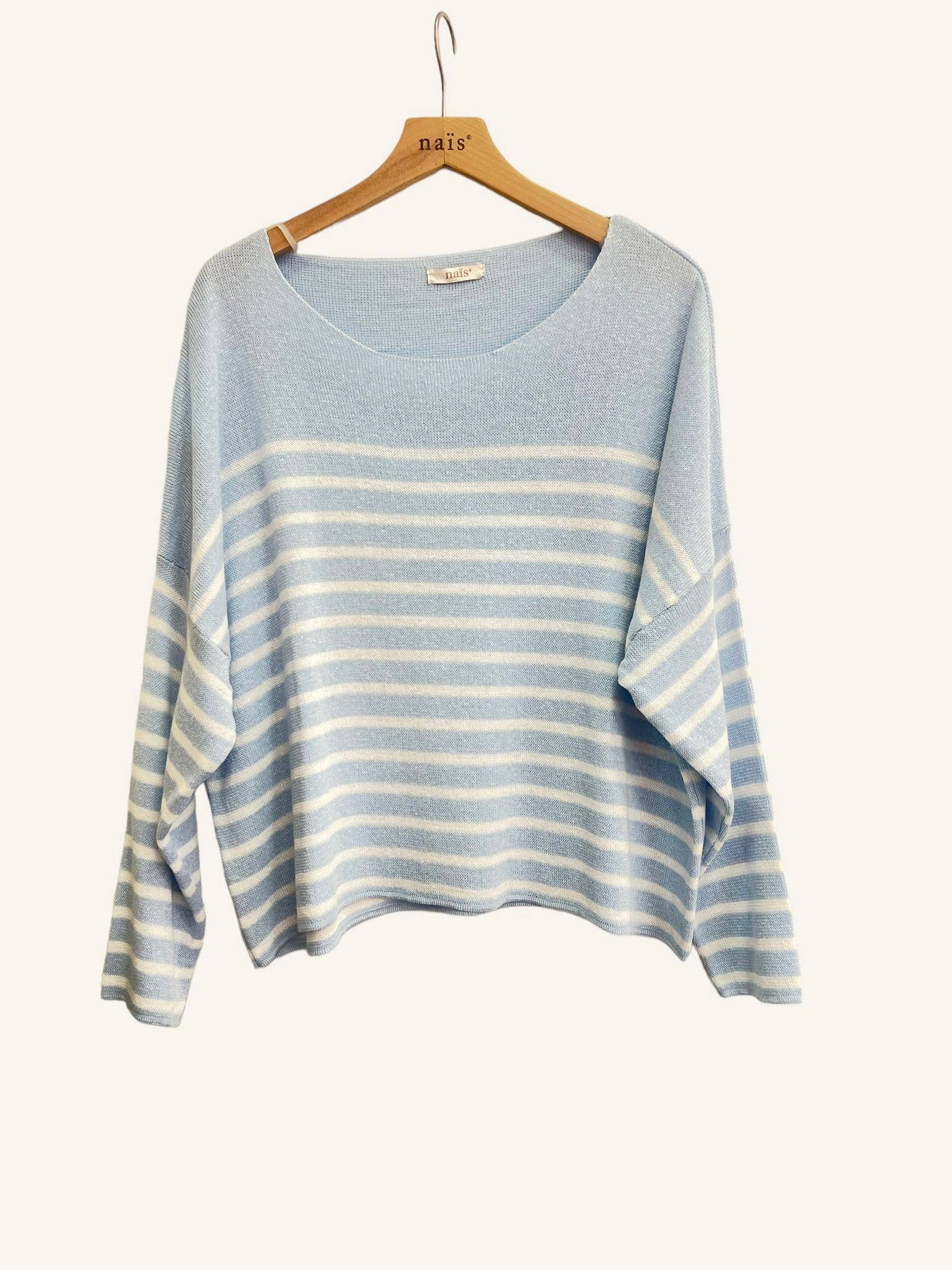 NAÏS PARIS - Vente Pull en maille – femme - PULL COL ROND A RAYURES3