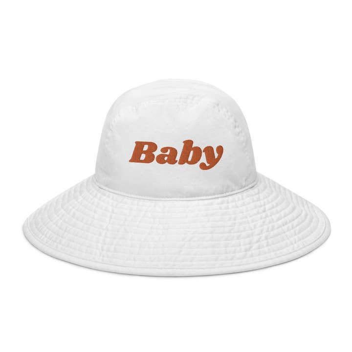 Groovy Baby Wide Brim bucket hat for wholesale by 858 The Label