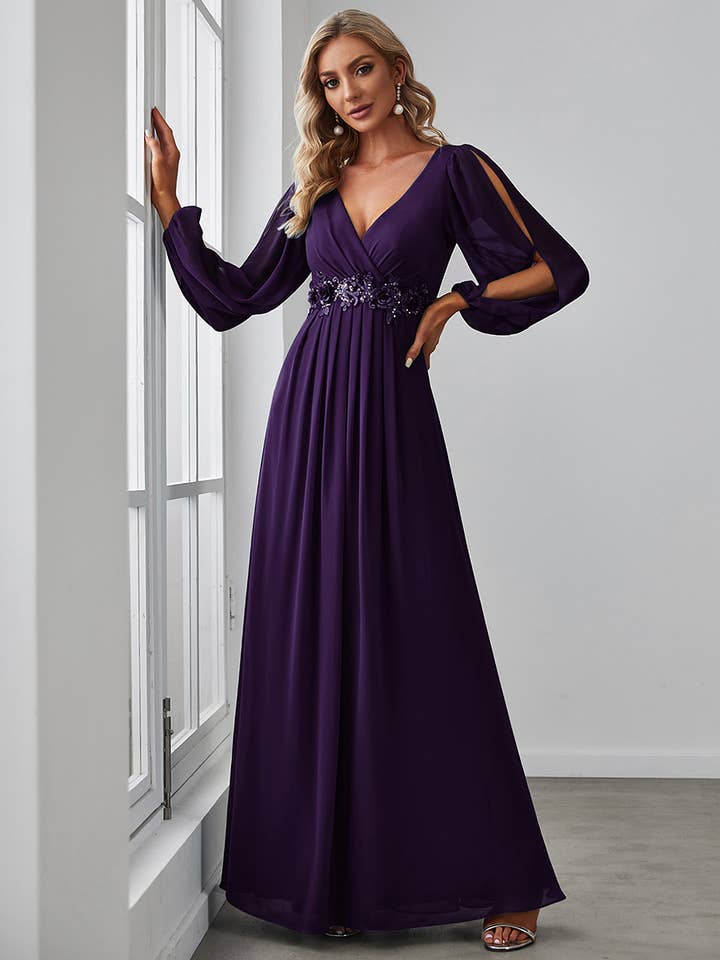 Ever-Pretty - Wholesale Gown – Women's - 2 Style Elegant Chiffon Bridesmaid Dress85