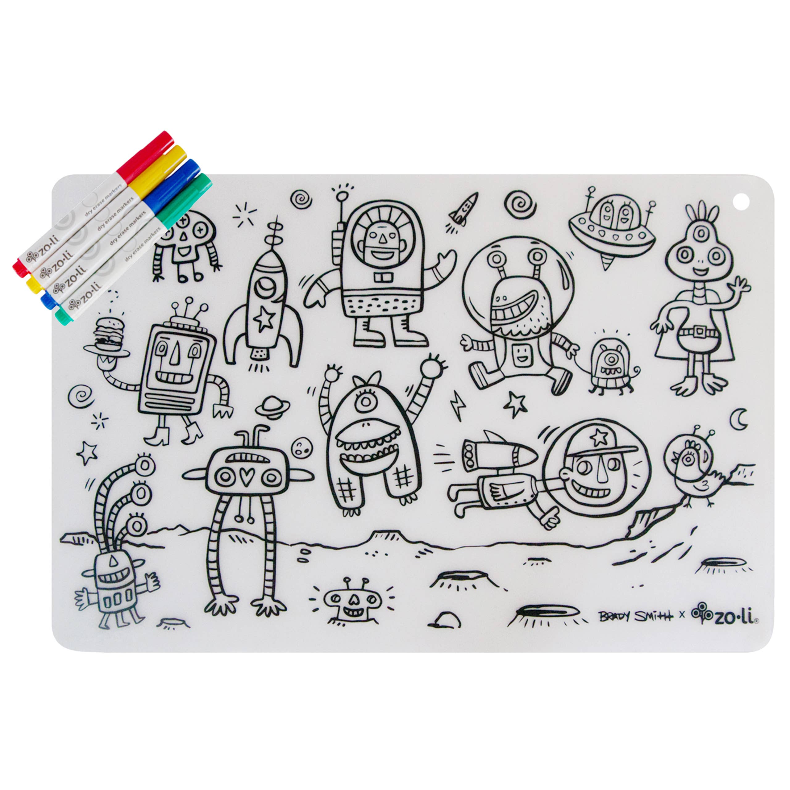 ZoLi - Wholesale Coloring Mat - Kids & Baby - colorMATTIES - Sea Fun + Space Fun Coloring Placemats2