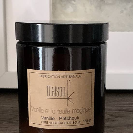 VANILLA AND THE MAGIC LEAF _ VANILLA & PATCHOULI for wholesale by Bougies maison FK