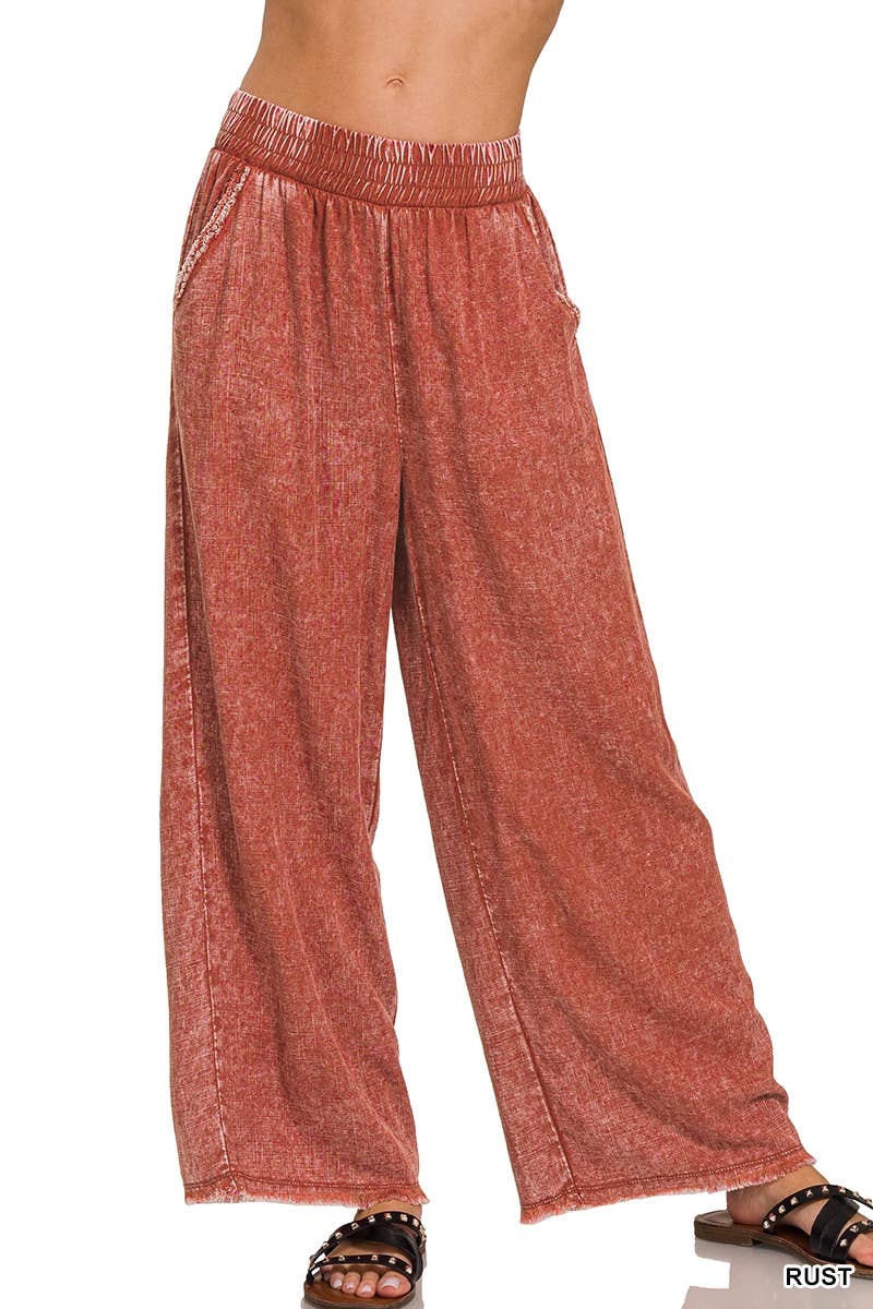 42POPS – wholesale Pants – Women's – ".....Washed Linen Pants w/ drawstring9