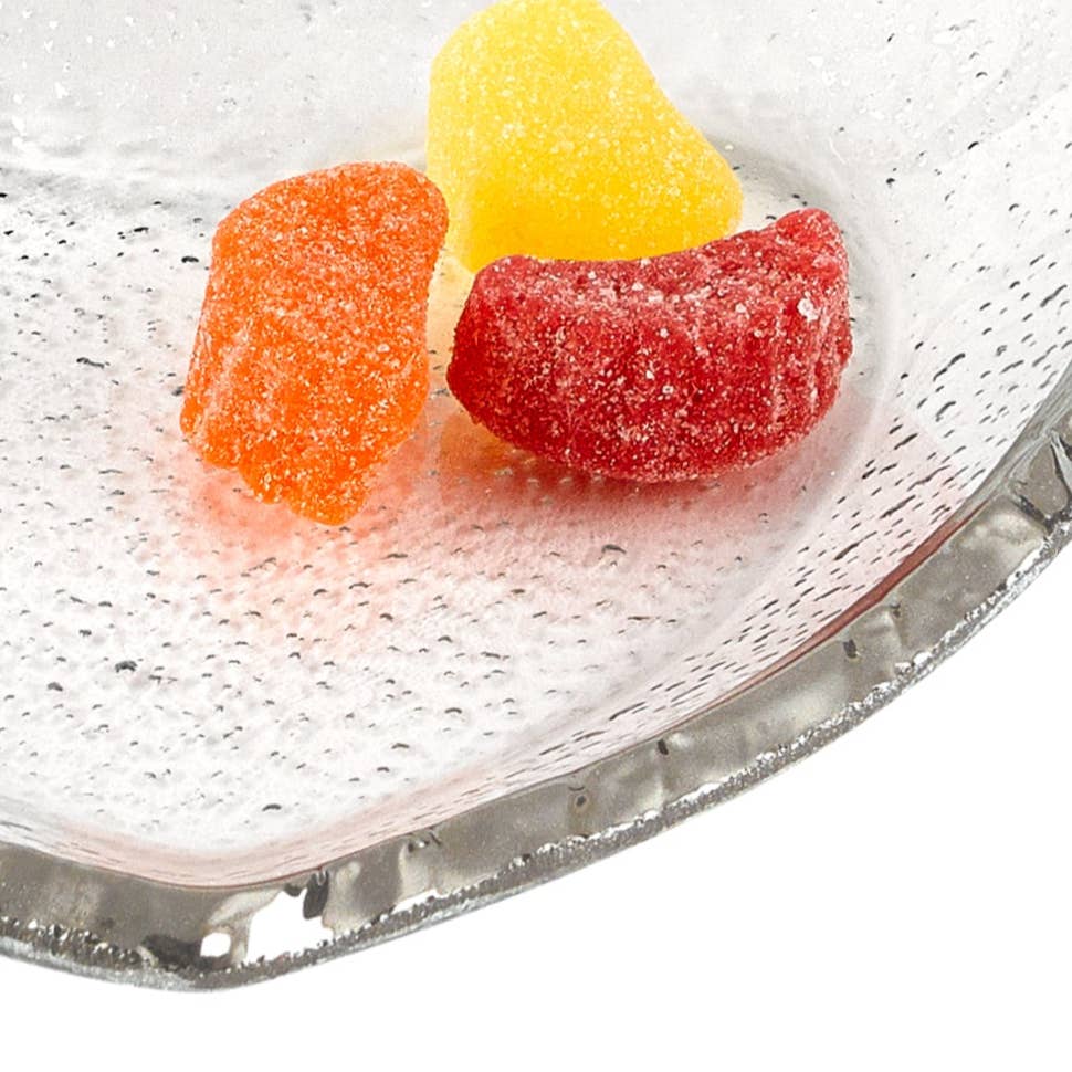 Badash - Wholesale Decorative Plate/Dish/Bowl - Silver Edge Glass 7.5" Heart Plate1