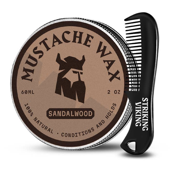 Striking Viking - Vente Produit structurant pour la barbe - Cire à moustache et peigne9