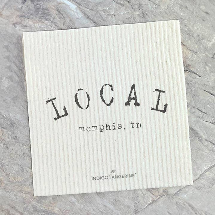 Indigo Tangerine - Wholesale Dishcloth - LOCAL City, State - Custom Swedish Dish Cloth0