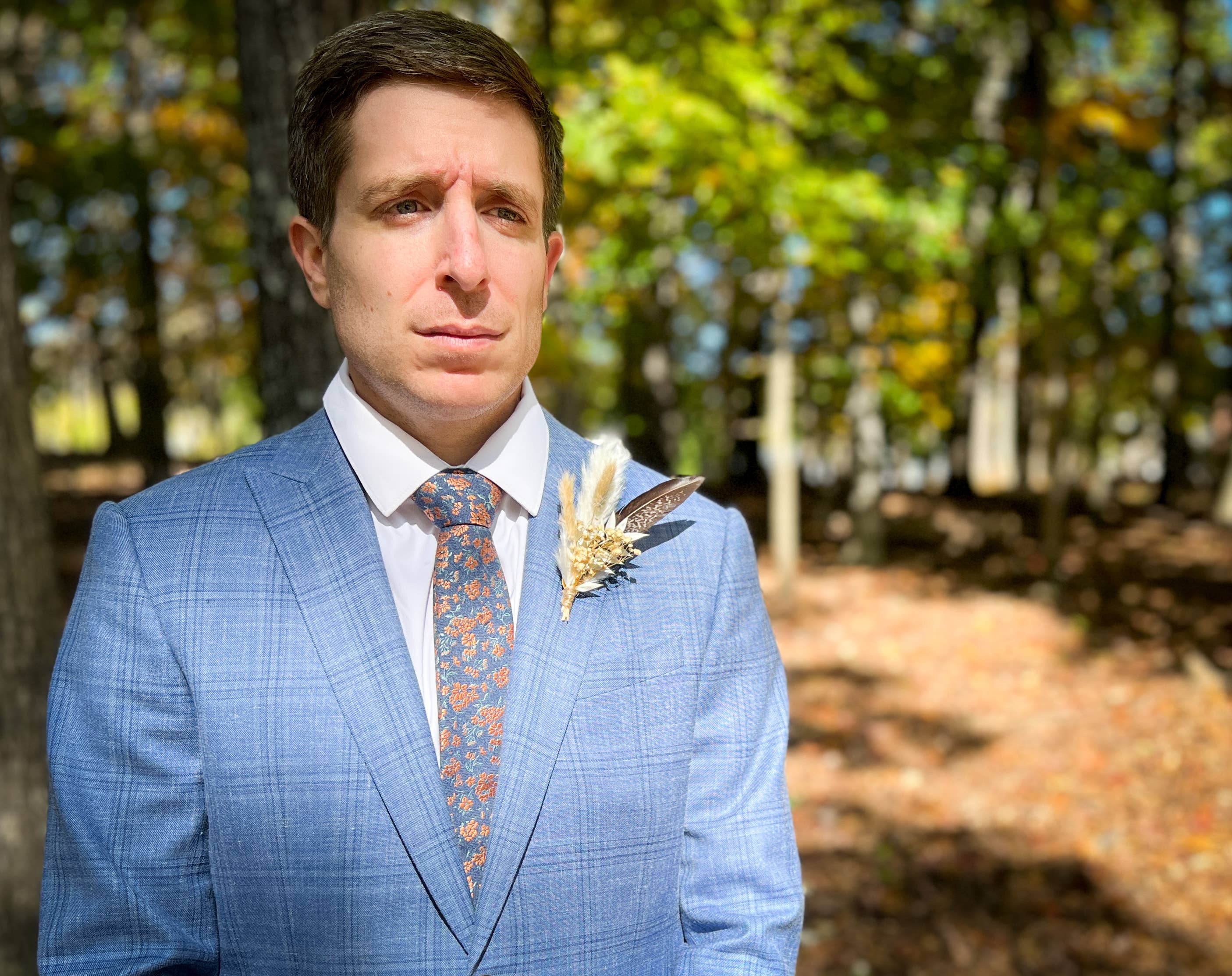 Withered Whimsy - Wholesale Dried/Pressed Flowers - Neutral Boho Wedding Boutonniere - "The Jasper"4