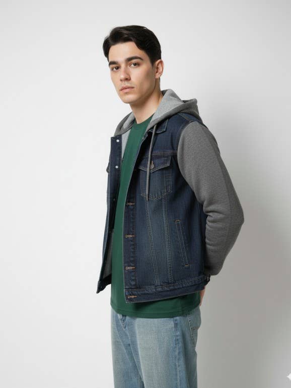 DSB DENIM HOODIE JACKET for wholesale on Faire1