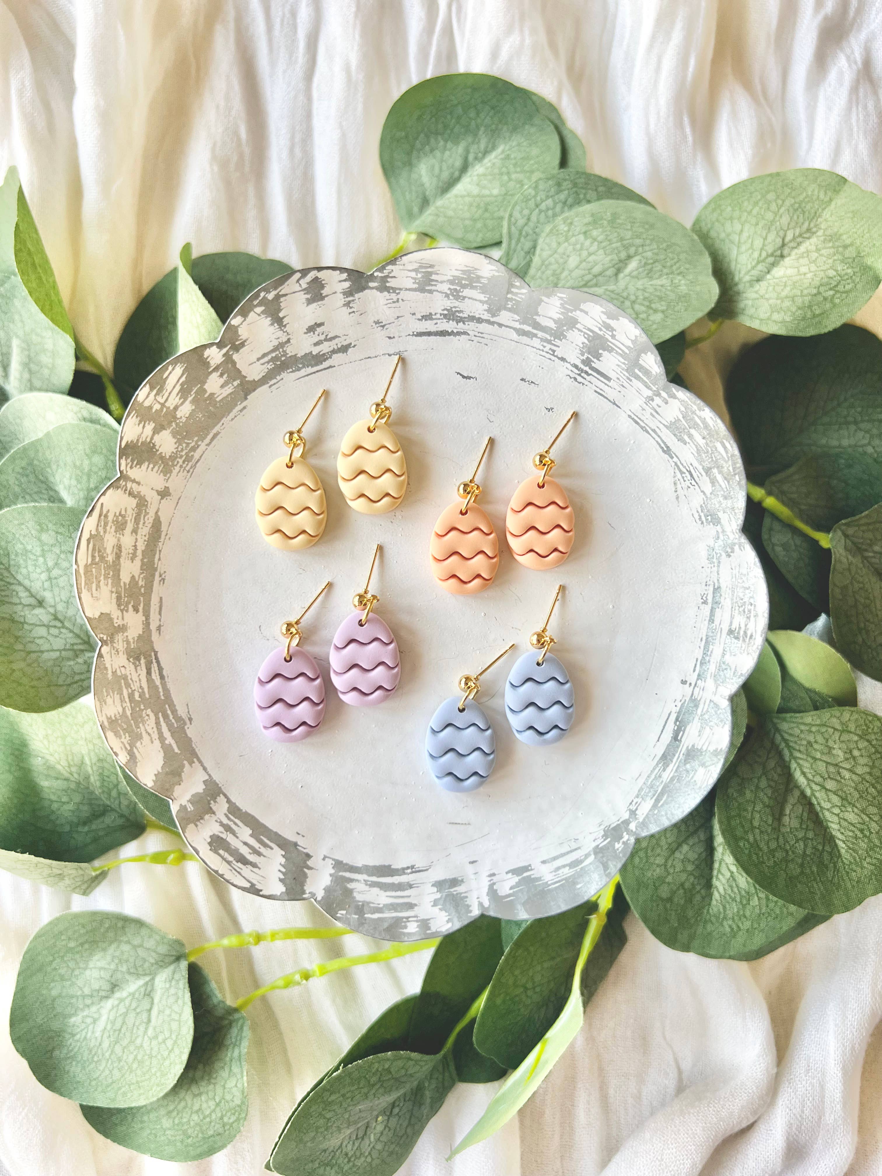 SeizeTheClayJewelry – Großhandel Ohrhänger – Pastell-Osterohrringe, Osterei-Ohrringe6