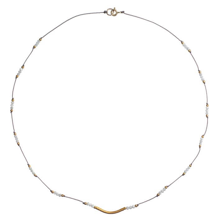 Crescendo Necklace - Mother of Pearl for wholesale by Bronwen Jewelry