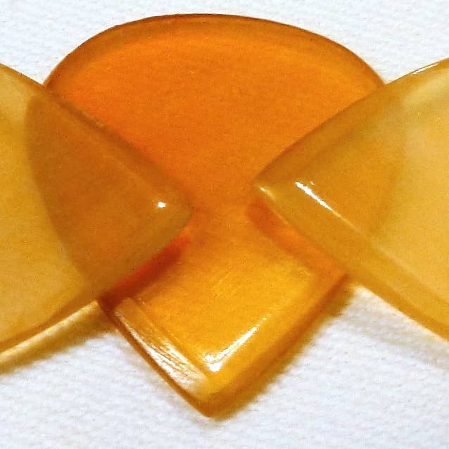 JazzExotic Amber Horn (lot de 3 médiators) pour la vente par US Blues Artist Quality Guitar Picks