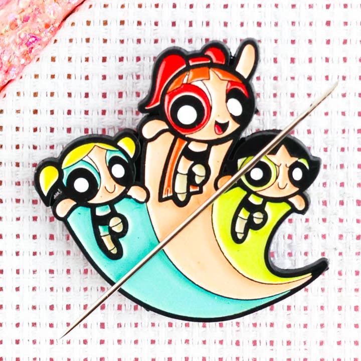 Cartoon Girl Needle Minder Magnet for wholesale by Glitterland