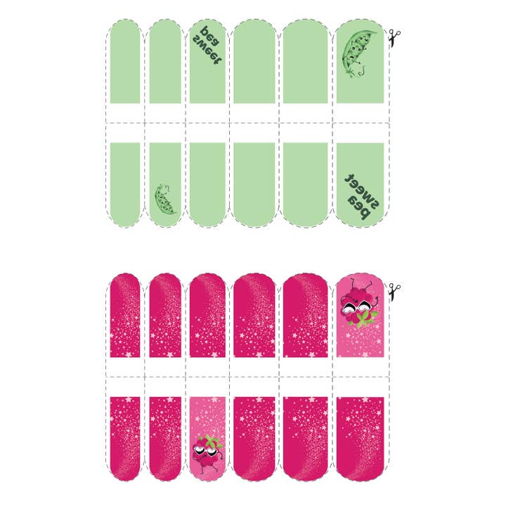 Savvi - Wholesale Temporary Tattoo - Kids - Crayolaâ„¢ Classic 12 craymoji nail tattoo set - LP33526.AA-01