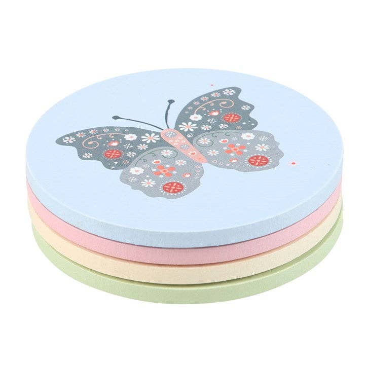 Something Different Wholesale – wholesale Coasters – Floral Bug Coaster Set2