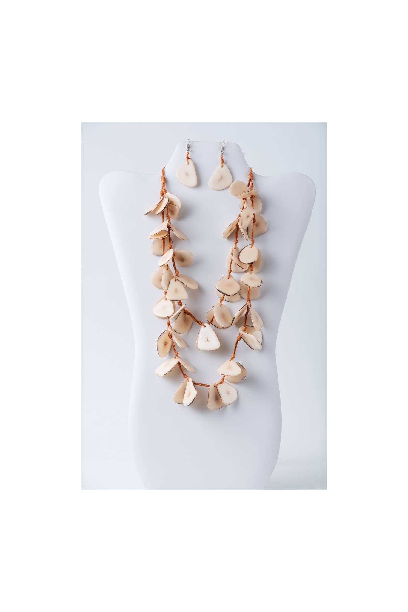 TaguArtsy – wholesale Smycken – Nola kronblad lång Tagua halsbandsuppsättning13