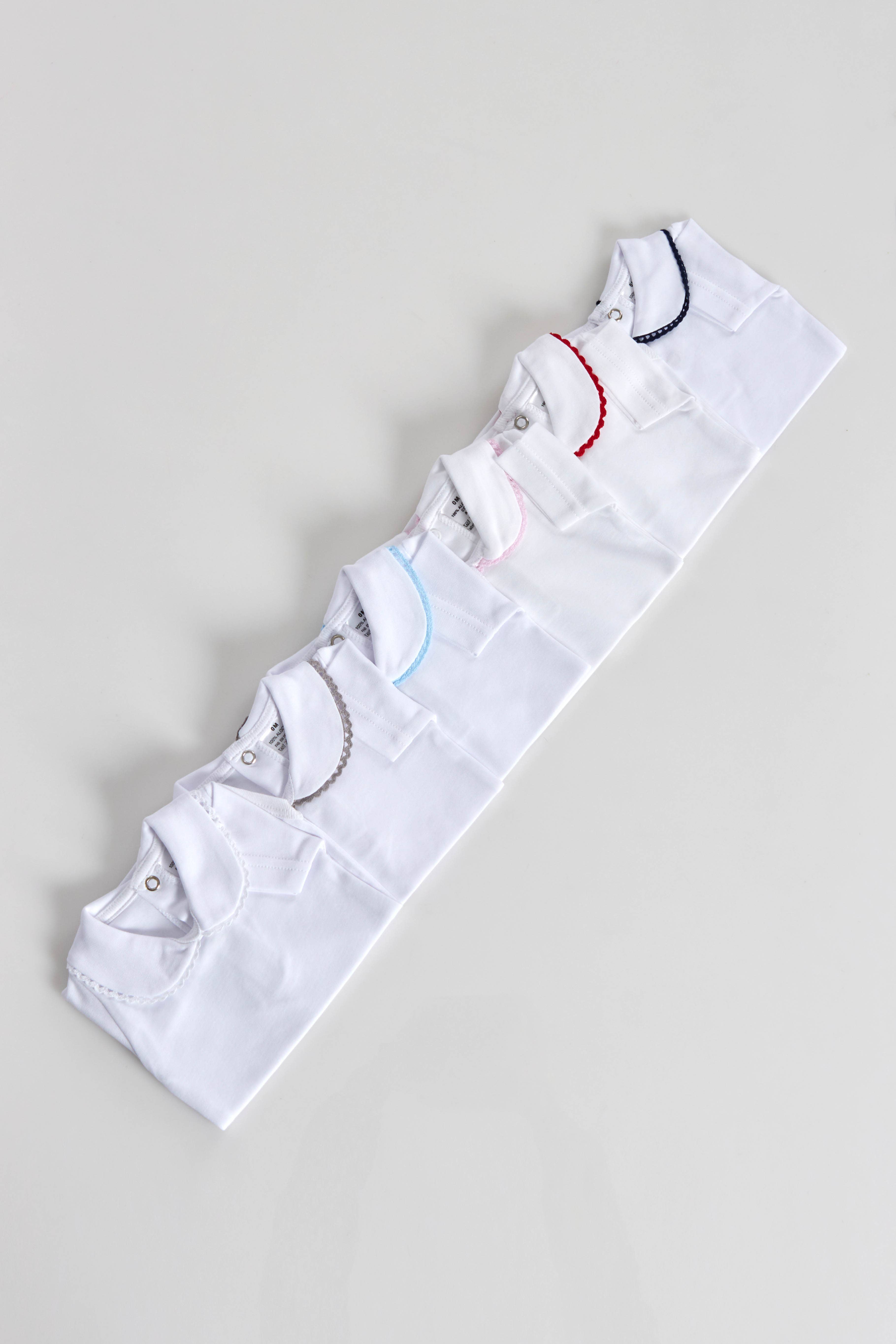 Amorim Gerações, LDA - Wholesale Bodysuit (Non-Footed) - Baby - Cotton Short Sleeve Open Collar SBA/03