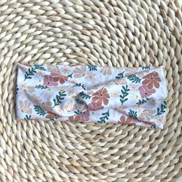 Diadema Elástica, Suave como la Mantequilla - Floral Hawaiano para venta al por mayor de The Common Thread Co