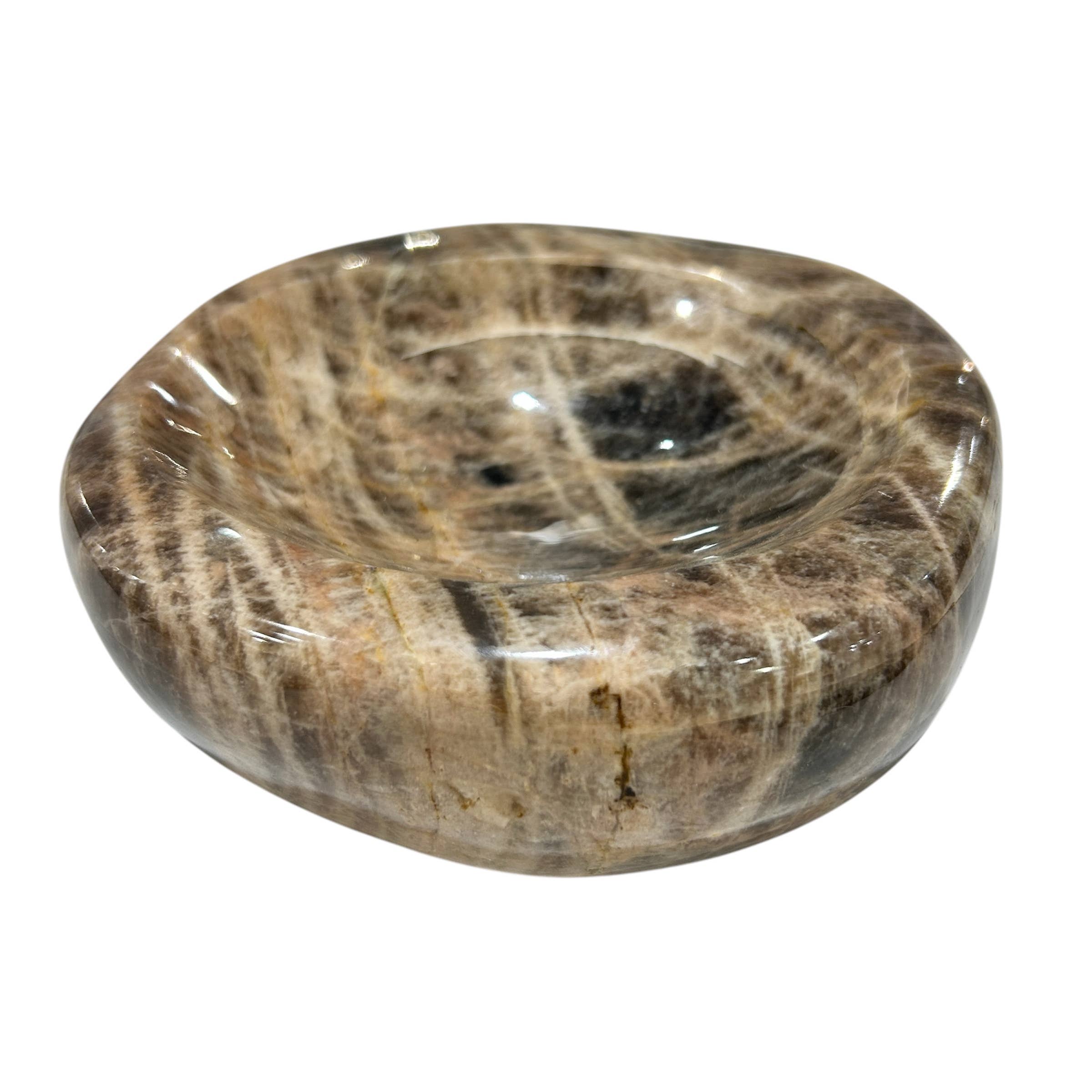 Quasar Gems USA - Wholesale Spiritual Stone/Crystal - Black Moonstone Bowls 1 Piece3