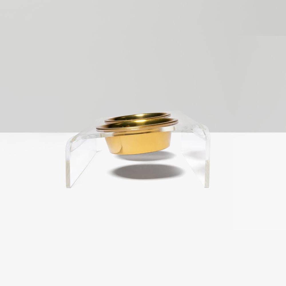 Hiddin - Wholesale Pet Bowl - Cat/Dog - Slant Gold Feeder7