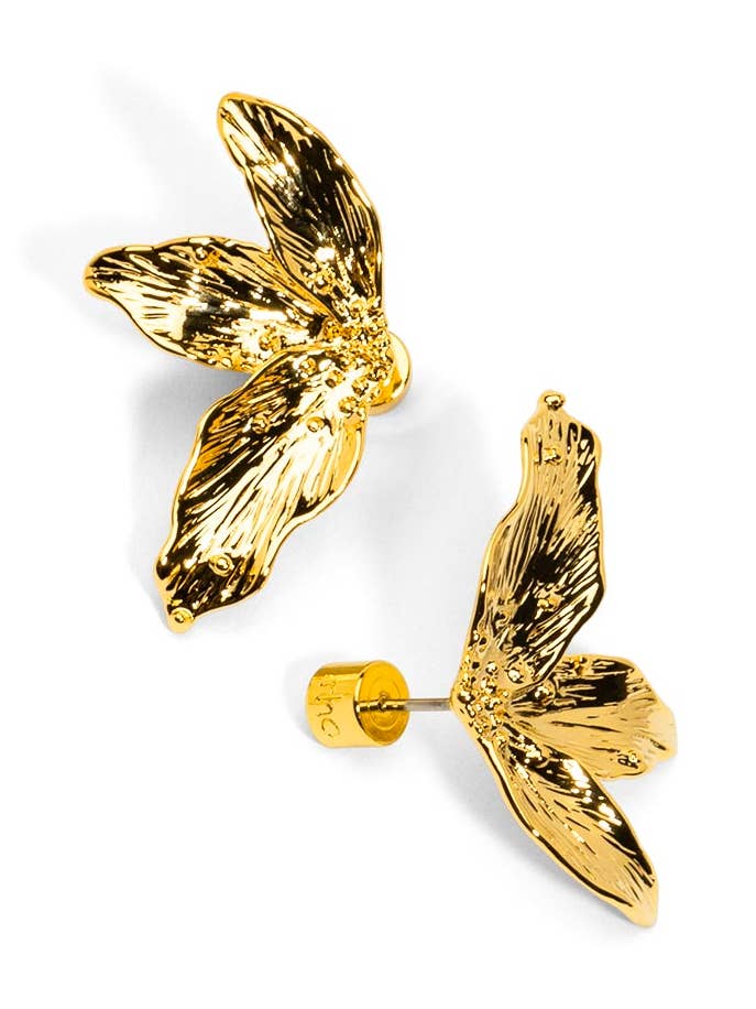 Texured Flora Stud Earring for wholesale by rho