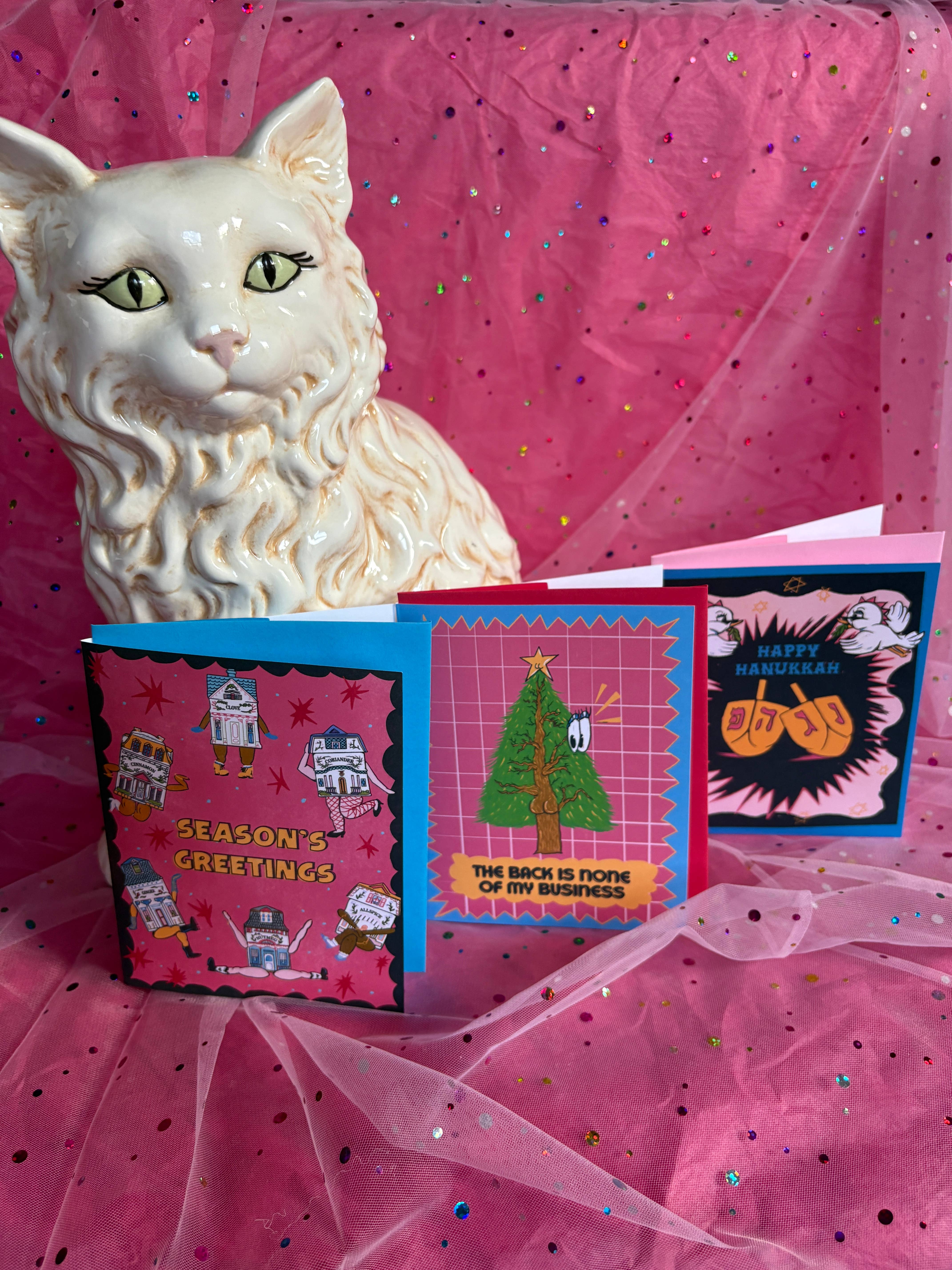 HanFran - Wholesale Hanukkah Card - HAPPY HANUKKAH Holiday Card4