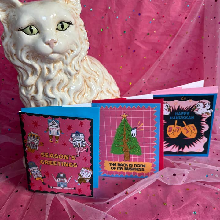 HanFran - Wholesale Hanukkah Card - HAPPY HANUKKAH Holiday Card4