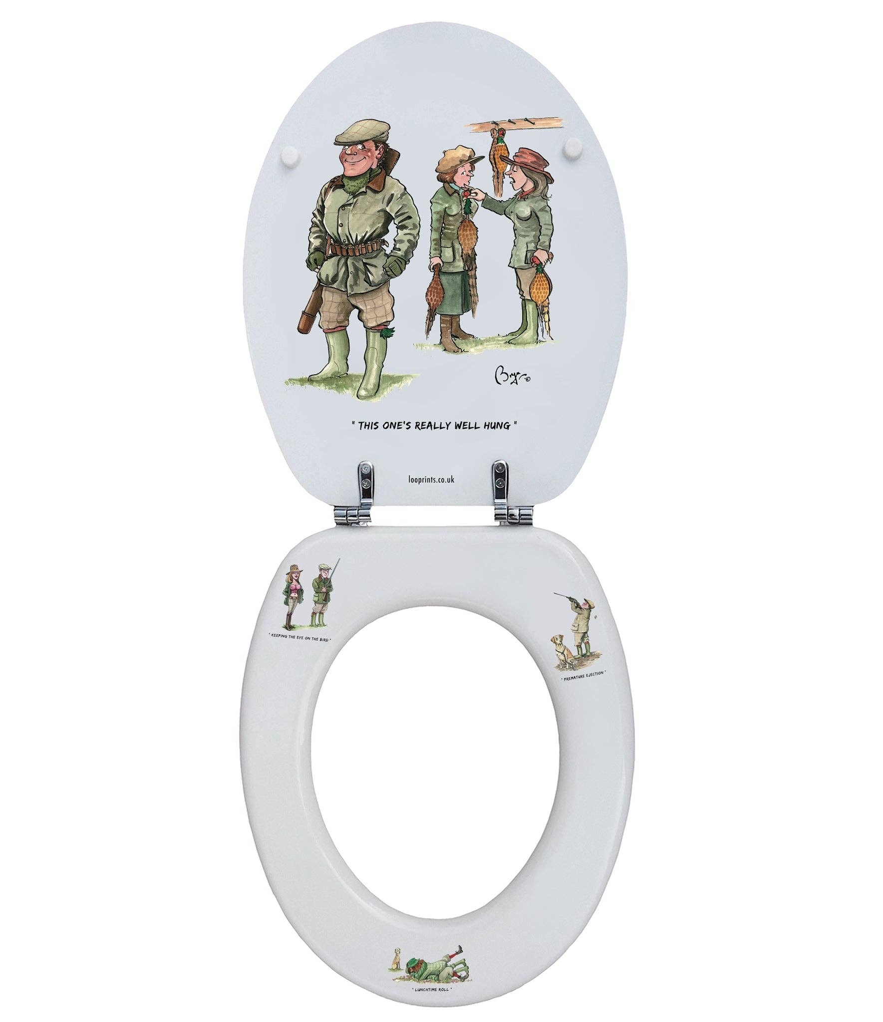 LOOPRINTS - Wholesale Toilet Seat Cover - Soft Close Wooden Toilet seat - Shooting Gifts & Decor SITC1