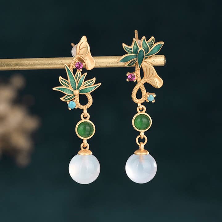 Blooming Lotus Earrings for wholesale by Bright MacMing