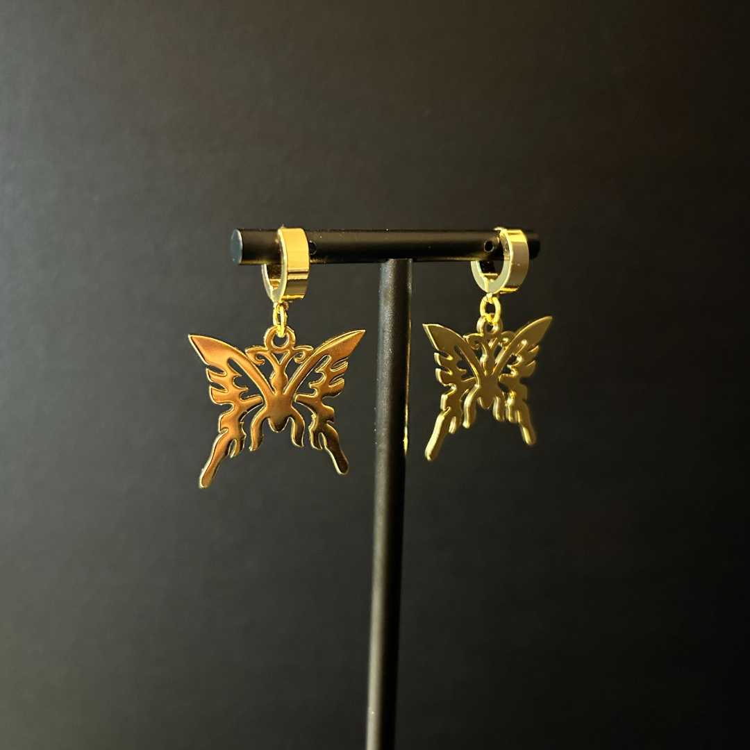 DIPHDA - Wholesale Dangle Earrings - Mariah Butterfly Earrings in Gold | DIPHDA1
