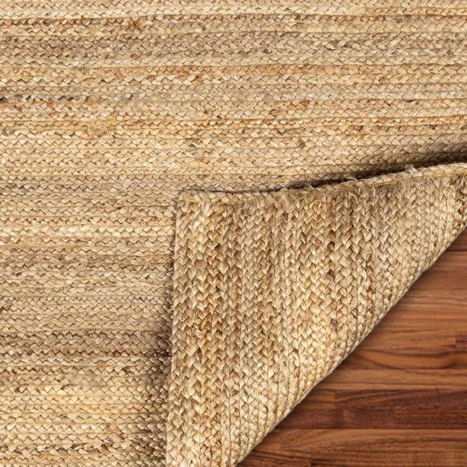 chardin home - Wholesale Area Rug - BRAIDED JUTE RUG, NATURAL JUTE, 6'x9'4