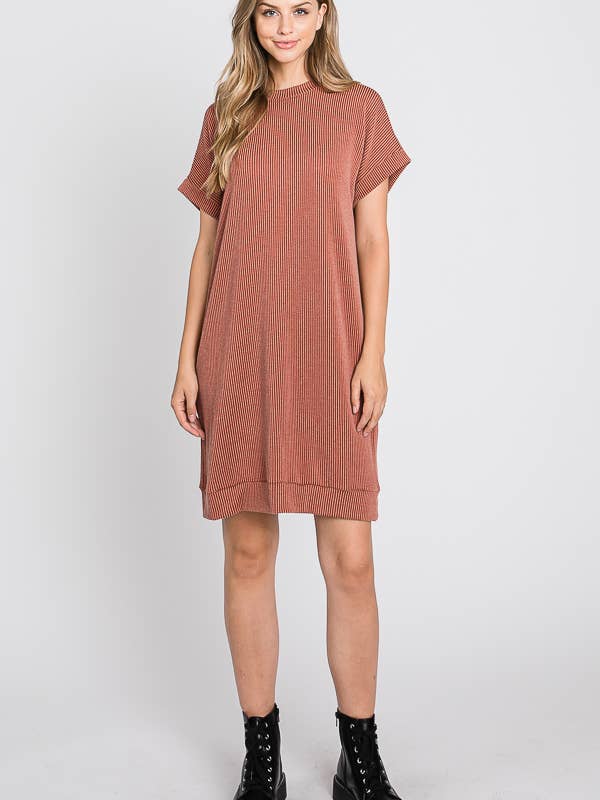 Tres Bien, Inc - Wholesale Dress - Women's - ribbed round neck dress7