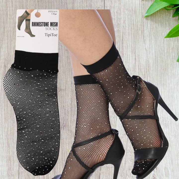Women's Tipi Toe Black Mesh Fishnet Socks and other Purchase Wholesale nylon strips. Free Returns & Net 60 Terms on Faire trending on Faire.