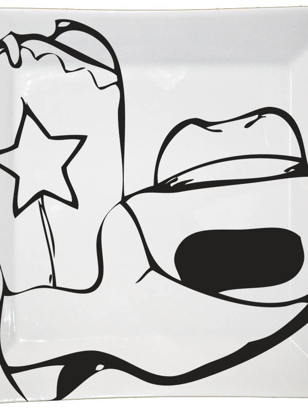 Fort Worth Skyline Small Sq for wholesale by The Dish